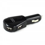 Wholesale 4 USB Output Car Charger Adapter (Black)